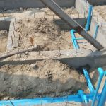 Ground-floor pipework: water in – waste out